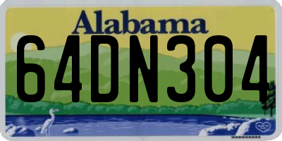 AL license plate 64DN304