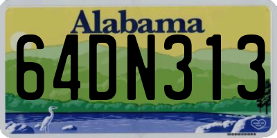 AL license plate 64DN313