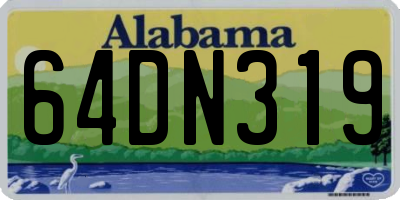 AL license plate 64DN319