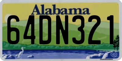 AL license plate 64DN321