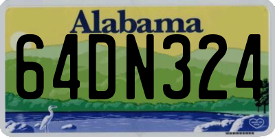 AL license plate 64DN324