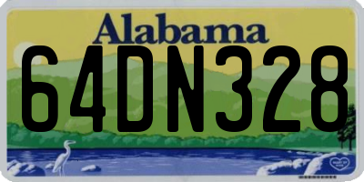 AL license plate 64DN328
