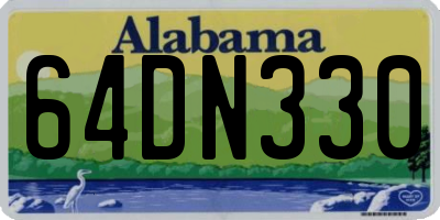 AL license plate 64DN330