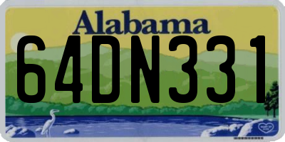 AL license plate 64DN331