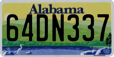 AL license plate 64DN337