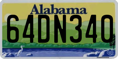 AL license plate 64DN340