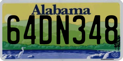 AL license plate 64DN348