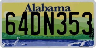 AL license plate 64DN353