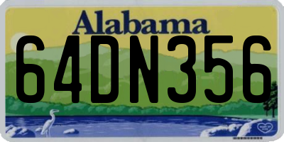 AL license plate 64DN356