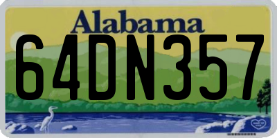 AL license plate 64DN357