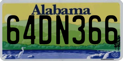 AL license plate 64DN366