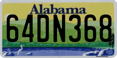 AL license plate 64DN368