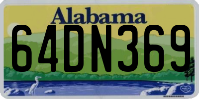 AL license plate 64DN369