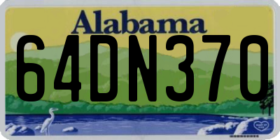 AL license plate 64DN370