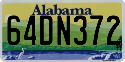AL license plate 64DN372