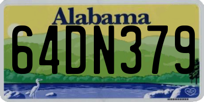 AL license plate 64DN379