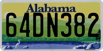 AL license plate 64DN382