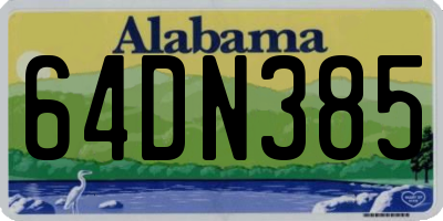 AL license plate 64DN385