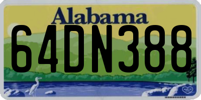 AL license plate 64DN388