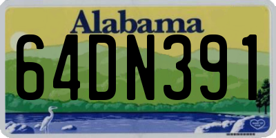 AL license plate 64DN391