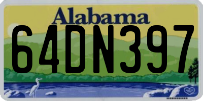 AL license plate 64DN397