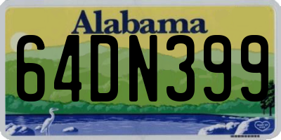 AL license plate 64DN399