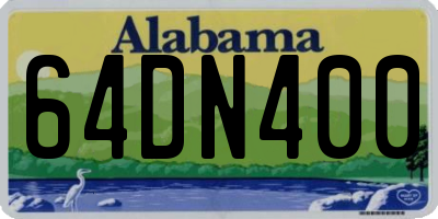 AL license plate 64DN400