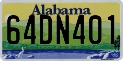 AL license plate 64DN401
