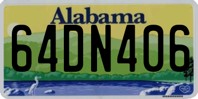 AL license plate 64DN406