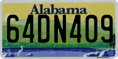 AL license plate 64DN409