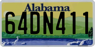 AL license plate 64DN411