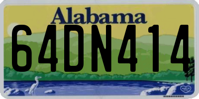 AL license plate 64DN414