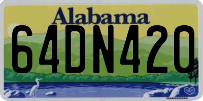 AL license plate 64DN420
