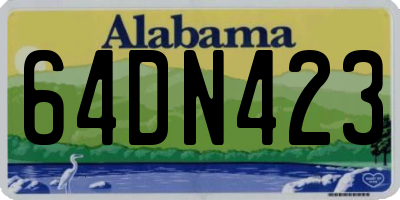 AL license plate 64DN423
