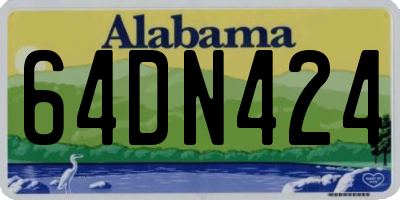 AL license plate 64DN424