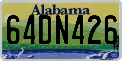 AL license plate 64DN426