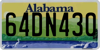 AL license plate 64DN430