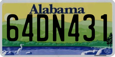 AL license plate 64DN431