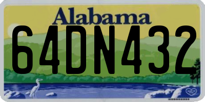 AL license plate 64DN432