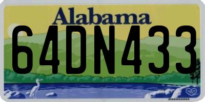AL license plate 64DN433