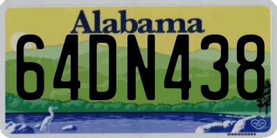 AL license plate 64DN438