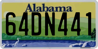 AL license plate 64DN441
