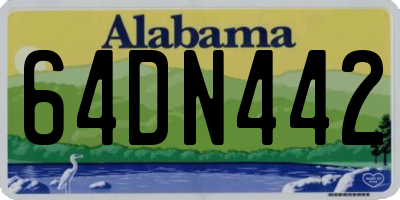 AL license plate 64DN442