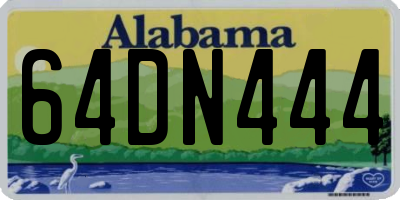 AL license plate 64DN444