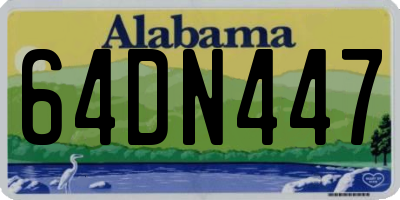 AL license plate 64DN447