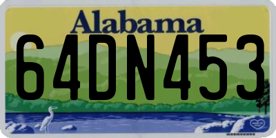 AL license plate 64DN453