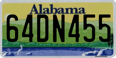 AL license plate 64DN455