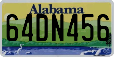 AL license plate 64DN456