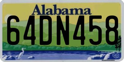 AL license plate 64DN458