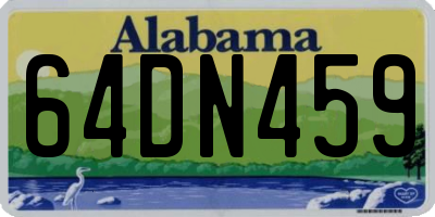 AL license plate 64DN459